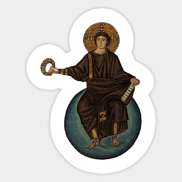 Christ as Emperor Sticker by AutocratOfTheSoul